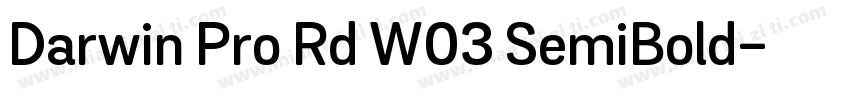 Darwin Pro Rd W03 SemiBold字体转换
